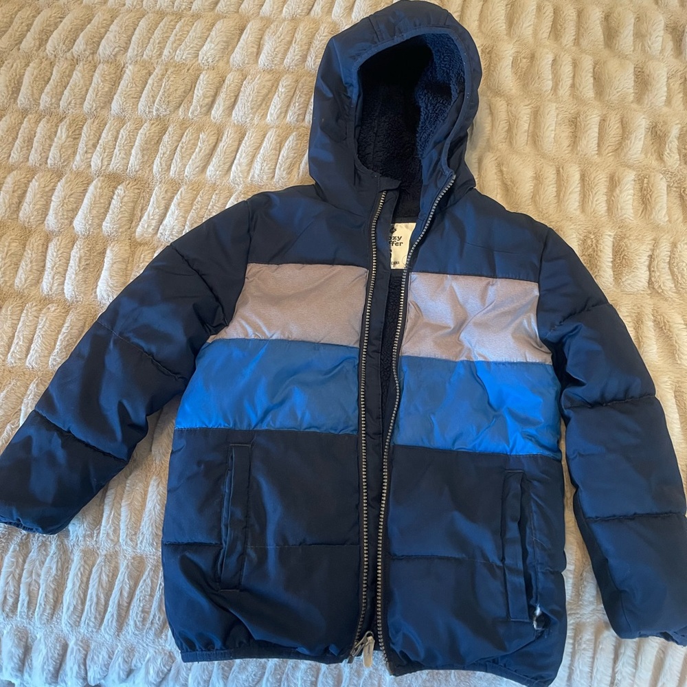 Boys size 6 fleece lined puffer coat